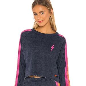 Aviator Nation Cropped Crewneck